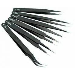 FLETéçA Pincette De Précision Antistatique 6PCS Pincettes De Précision Pince De Précision En Acier Inoxydable Antistatique Pour L'électronique,la Réparation De Montres Et D'horloges La Fabrication De Bijoux 8 FLETéçA Pincette De Précision Antistatique 6PCS Pincettes De Précision Pince De Précision En Acier Inoxydable Antistatique Pour L'électronique,la Réparation De Montres Et D'horloges La Fabrication De Bijoux -Pince et tenaille Soldes 66970786 4