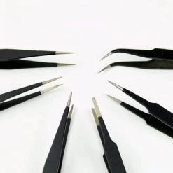 FLETéçA Pincette De Précision Antistatique 6PCS Pincettes De Précision Pince De Précision En Acier Inoxydable Antistatique Pour L'électronique,la Réparation De Montres Et D'horloges La Fabrication De Bijoux 9 FLETéçA Pincette De Précision Antistatique 6PCS Pincettes De Précision Pince De Précision En Acier Inoxydable Antistatique Pour L'électronique,la Réparation De Montres Et D'horloges La Fabrication De Bijoux -Pince et tenaille Soldes 66970786 5