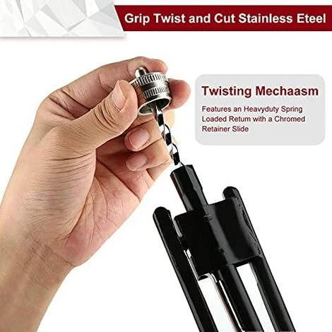 Pince à Freiner, 6 Pouces Pince Torsadée Pour Fil Pince à Torsader De Sécurité Pince à Fileter Avec Ressort Professionnelle Pince De Torsion En Acier à Haute Teneur En Carbone Durable,Yeurié 2 Pince à Freiner, 6 Pouces Pince Torsadée Pour Fil Pince à Torsader De Sécurité Pince à Fileter Avec Ressort Professionnelle Pince De Torsion En Acier à Haute Teneur En Carbone Durable,Yeurié – Image 2