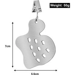 GrooFoo Lot De 8 Poids Nappe Animaux Motif Tortue Pinces à Nappe En Acier Inoxydable Poids De Nappe En Argent Poids De Table D'extérieur Pour Extérieur Jardin Maison Restaurant Café Nappe De Fête GrooFoo -Pince et tenaille Soldes 67455683 5