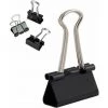 | Lot De 12 Pinces à Documents | 25 Mm | Boîte De Pinces à Papier Multi-fonctions | Binder Clips | Papier Métal Pince A Dessin Pour Notes | Papier à Lettre | Clip Fournitures De Bureau | Noir,Tanètue