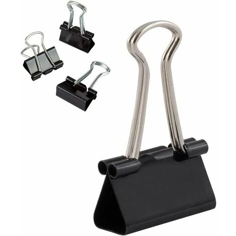 | Lot De 12 Pinces à Documents | 25 Mm | Boîte De Pinces à Papier Multi-fonctions | Binder Clips | Papier Métal Pince A Dessin Pour Notes | Papier à Lettre | Clip Fournitures De Bureau | Noir,Tanètue 1 | Lot De 12 Pinces à Documents | 25 Mm | Boîte De Pinces à Papier Multi-fonctions | Binder Clips | Papier Métal Pince A Dessin Pour Notes | Papier à Lettre | Clip Fournitures De Bureau | Noir,Tanètue