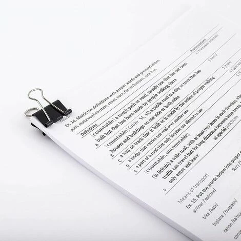 | Lot De 12 Pinces à Documents | 25 Mm | Boîte De Pinces à Papier Multi-fonctions | Binder Clips | Papier Métal Pince A Dessin Pour Notes | Papier à Lettre | Clip Fournitures De Bureau | Noir,Tanètue 2 | Lot De 12 Pinces à Documents | 25 Mm | Boîte De Pinces à Papier Multi-fonctions | Binder Clips | Papier Métal Pince A Dessin Pour Notes | Papier à Lettre | Clip Fournitures De Bureau | Noir,Tanètue – Image 2