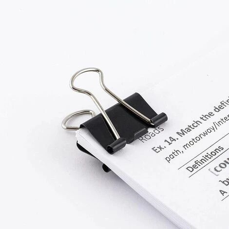 | Lot De 12 Pinces à Documents | 25 Mm | Boîte De Pinces à Papier Multi-fonctions | Binder Clips | Papier Métal Pince A Dessin Pour Notes | Papier à Lettre | Clip Fournitures De Bureau | Noir,Tanètue 5 | Lot De 12 Pinces à Documents | 25 Mm | Boîte De Pinces à Papier Multi-fonctions | Binder Clips | Papier Métal Pince A Dessin Pour Notes | Papier à Lettre | Clip Fournitures De Bureau | Noir,Tanètue – Image 5