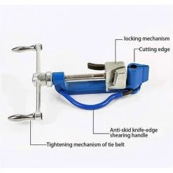 AOUGO Pince à Cercler En Acier Inoxydable - Pince à Cercler à Bande Manuelle Pince à Vis Attaches De Câble Outil De Bande De Cerclage Très Tendu Pour Tendeur De Cerclage -Pince et tenaille Soldes 67704246 3