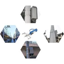 AOUGO Pince à Cercler En Acier Inoxydable - Pince à Cercler à Bande Manuelle Pince à Vis Attaches De Câble Outil De Bande De Cerclage Très Tendu Pour Tendeur De Cerclage -Pince et tenaille Soldes 67704246 4