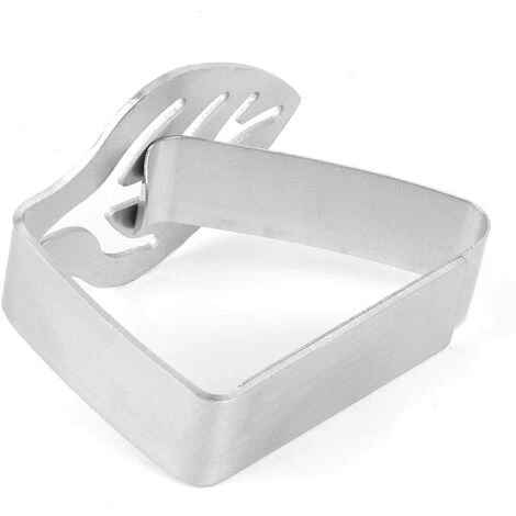 YIENJAOY AGILITY Pince à Nappe - Pinces De Couverture De Table En Acier Inoxydable Supports De Nappe Pince De Table Antidérapante, 2pcs (Feuilles) 2 YIENJAOY AGILITY Pince à Nappe - Pinces De Couverture De Table En Acier Inoxydable Supports De Nappe Pince De Table Antidérapante, 2pcs (Feuilles) – Image 2