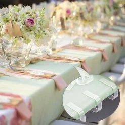 BF Pince Spéciale 24 Pièces Nappe En Plastique Clip De Fixation Nappe Antidérapante Boucle De Fixation Nappe De Fixation Artefact Petit Clip 4.6*3.5*1.2cm Couleur Transparente -Pince et tenaille Soldes 67920759 3