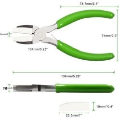 MèREÉTERNEL Pince à Double Mâchoire En Nylon De 12,7 Cm Avec Mâchoires Supplémentaires En Nylon Avec Double Ressort à Feuille, Outil De Fabrication De Bijoux Pour Perler Et Façonner Le Fil Ternel -Pince et tenaille Soldes 68006575 5