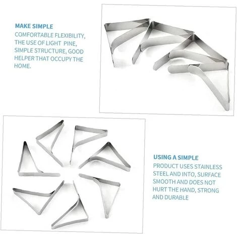 HELLO KITTY BAIN Pince Spéciale Pince à Nappe Fixe Pince à Nappe En Acier Inoxydable Réglable Poignée De Support De Couverture De Table Antidérapante Argent 4.5X7.5X1.3CM 12PCS Maison 4 HELLO KITTY BAIN Pince Spéciale Pince à Nappe Fixe Pince à Nappe En Acier Inoxydable Réglable Poignée De Support De Couverture De Table Antidérapante Argent 4.5X7.5X1.3CM 12PCS Maison – Image 4