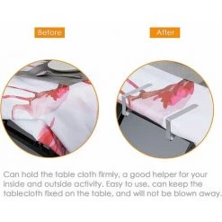 GRID COOL Lot De 24 Pinces à Nappe En INOX Pinces À Nappe De Table Ressort -Pince et tenaille Soldes 68073443 5