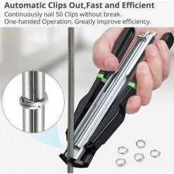 Agrafeuse Automatique De Clôture Pince De Circlips Pince De Clôture Métallique D'Anneaux Galvanisés De Pour Les Filets De Maille Et Les Cages De Clôture-Noir, Ephé 7 Agrafeuse Automatique De Clôture Pince De Circlips Pince De Clôture Métallique D'Anneaux Galvanisés De Pour Les Filets De Maille Et Les Cages De Clôture-Noir, Ephé -Pince et tenaille Soldes 68091986 3