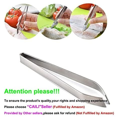 LTS FAFA Pince à Os Pour Poisson, Pince à Os Professionnelle, 3 Pièces Pince à épiler En Acier Inoxydable Pince à épiler En Arête De Poisson Pince De Cuisson Pour La Cuisson Des Ustensiles De Cuisine Et Des Plumes De Poulet 3 LTS FAFA Pince à Os Pour Poisson, Pince à Os Professionnelle, 3 Pièces Pince à épiler En Acier Inoxydable Pince à épiler En Arête De Poisson Pince De Cuisson Pour La Cuisson Des Ustensiles De Cuisine Et Des Plumes De Poulet – Image 3