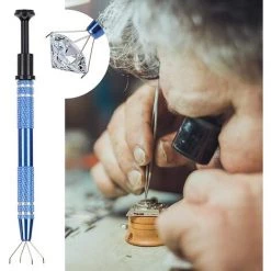 OYLDA Perles Pince à Préhension Bijoux Pincette Inoxydable Horloge Maintenance -Pince et tenaille Soldes 68136536 3