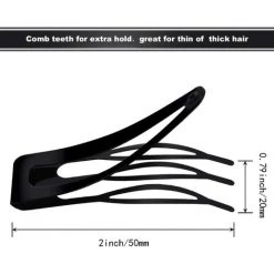 ILOVEMILAN 24 Pièces Pinces à Cheveux Double Grip Pinces à Cheveux En Métal Barrettes à Cheveux Pour La Coiffure, Fournitures De Salon (Noir) -Pince et tenaille Soldes 68761999 3