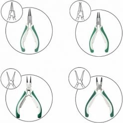 MONLY Pince Et Tenaille Ensemble De 4 Mini Pinces à Circlips Pour Circlips Externes/internes Robustes Avec Mâchoire Droite/courbée Pour La Retenue Du Dissolvant D'anneau -Pince et tenaille Soldes 68768679 3