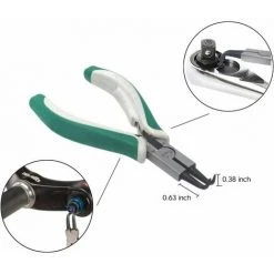 MONLY Pince Et Tenaille Ensemble De 4 Mini Pinces à Circlips Pour Circlips Externes/internes Robustes Avec Mâchoire Droite/courbée Pour La Retenue Du Dissolvant D'anneau -Pince et tenaille Soldes 68768679 5